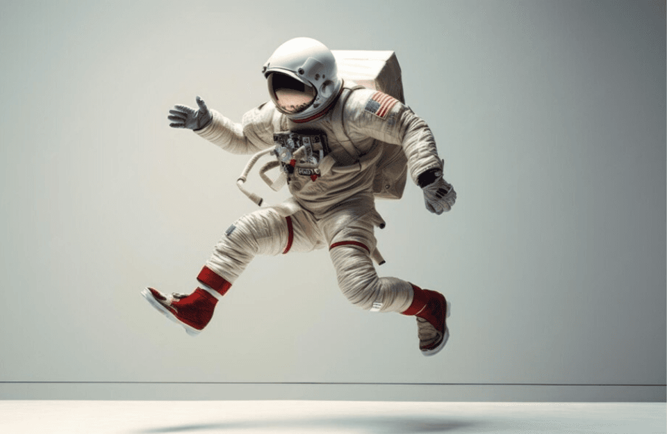 Ilustrasi gaya gravitasi yang menunjukkan tarikan antar benda bermassa